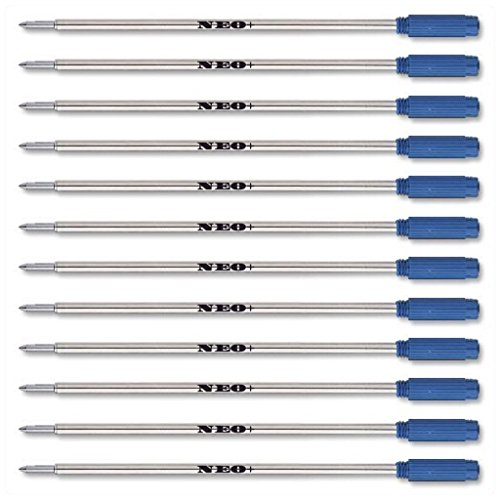 Quality Ballpoint Pen Refills, Compatible with Cross Pen, 8513 (12 x Blue Ink)