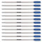 Quality Ballpoint Pen Refills, Compatible with Cross Pen, 8513 (12 x Blue Ink)