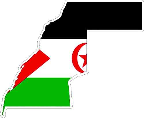 Akachafactory Selbstklebend Wandtattoo Sticker, Auto Vinyl Flagge Karte Sahara