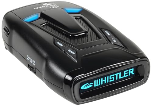 Whistler CR88 High Performance Laser Radar Detector: 360 Degree Protection and Bilingual Voice Alerts,Black