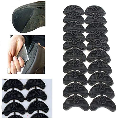 BAAQII 10 Paar Gummisohle Fersenretter Zehenplatten Taps DIY Kleber auf Schuhreparatur Pads