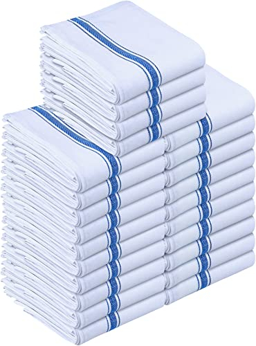 Utopia Towels 200GSM Küchentücher [24er Pack - 38 x 64 cm] Geschirrtücher aus 100% Baumwolle super saugfähig Maschinenwaschbare Geschirrhandtücher (Blau)