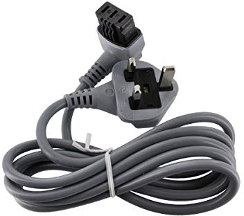 Bosch Parts 12005926 Genuine BSH Bosch, Neff, Siemens Multi-Model Fitting Dishwasher 3-Pin UK Mains Plug & Power Supply Cord Cable