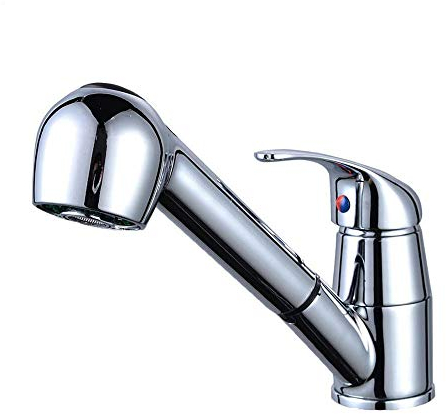 BJJH Einhebel Küchenarmatur mit 2 Strahlarten Geschirrbrause Wasserhahn Küche ausziehbar Spültischarmatur Armatur mit 360° schwenkbar Einhandmischer Mischbatterie für Küche, Bad und Dusche (Silber)