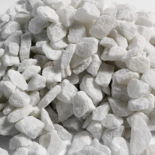 Aqua Della, Gravier pour Aquarium de Couleur Carrara White 9-11 mm, 10 kg, Décoratif et Fonctionnel, Apporte Un Soutien, Composé d’éléments de qualité supérieure, Rincer à l’Eau Avant Utilisation