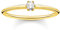 Thomas Sabo Damen Ring Weißer Stein 925 Sterling Silber TR2312-414-14