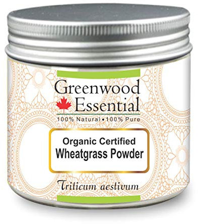 Greenwood Essential Poudre d'herbe de blé pure (Triticum aestivum) naturelle de qualité thérapeutique 100 g