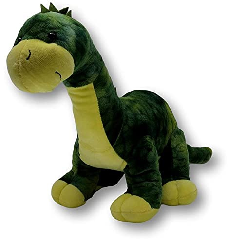 Duckshop I Plüsch Dino Tino grün/gelb I Stofftier I Kuscheltier I Geschenk für Kinder