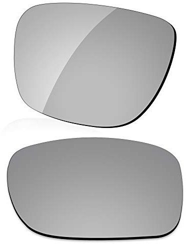 LenzReborn Polarized Lens Replacement for Oakley Triggerman OO9266 Sunglass - Silver Grey - Polarized Mirrored
