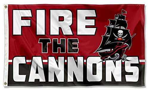 WinCraft Tampa Bay Buccaneers Fire The Cannons 3x5 Outdoor Flag