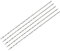 sourcing map 5uds 1mm Mini Micro Helicoidales broc*s, Alta-Velocidad Acero Recto Vástago Extra Largo Taladro broc* 80mm para Aluminio Aleación