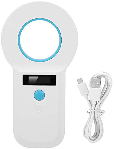 Lesegerät für Tiermarken, Haustier-Mikrochip-Scanner, Tierchip-Scanner, für RFID 34,2 KHz/125 KHz, Wiederaufladbar, für EMID/FDXB