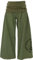 GURU SHOP Weite Marlenehose, Buddha Wellnesshose, Yogahose, Boho Hose mit Breitem Bund - Olive, Damen, Baumwolle, Size:XL