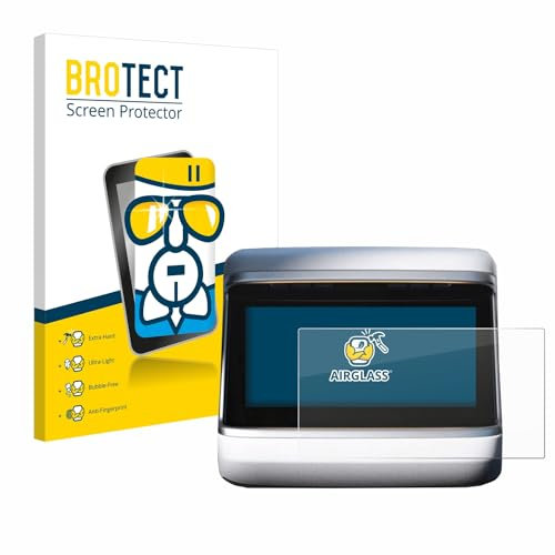 BROTECT Schutzglas für Tesla Model X Plaid 2023 (Hinteres Display) Schutzfolie Made in Germany Panzer Folie Glas Displayschutz [ 9H, Anti-Fingerprint]