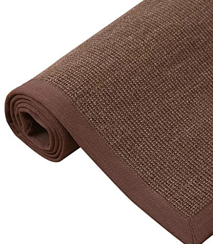 Sisal-Teppich, umweltfreundlich, rutschfest, geflochtene Akzente, strapazierfähiger, rustikaler Flickenteppich für Küche, Wohnzimmer, Schlafzimmer und mehr (Color : Style7, Size : 60x180CM) (Style2