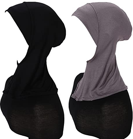 MOWEN 2-teiliges Set Elastische Schweißabsorbierende Baumwollmütze, Damen-Geschenk