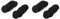 Fegtrty 10 paia di cuscinetti auricolari di ricambio neri per MDR-Q55 MDR-Q21LP Q22 Q68 Q38 BT140Q