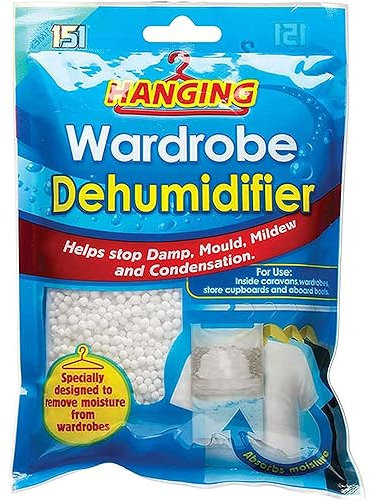 AMK® 151 Hanging Wardrobe Dehumidifier Stop Moisture Remover Damp Interior Bags Stops Condensation Mildew Mould