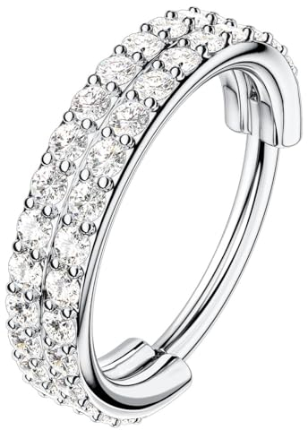 OUFER Body Piercing Knorpel Ohrring Creolen 6/8/10/12mm 18G Nostril Nasenringe 316L Edelstahl Helix Daith Tragus Conch Hoop Piercing Schmuck Nase Ring Hoop 8