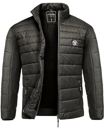 Amaci&Sons Herren Steppjacke Outdoor Basic Patch Jacke 9103