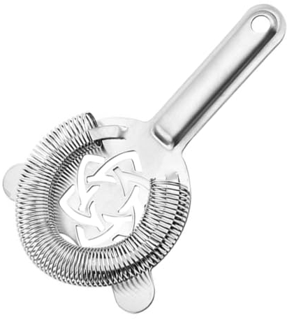 MAGICLULU 1stück Edelstahl Cocktailfilter Für Bar Und Zuhause Rostfreier Eisfilter Zum Filtern Von Cocktails Und Fruchttee Passt Gängige Mixing-gläser Und Pint-gläser
