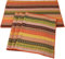 WAZAIGUR Handgewebte Tischsets aus 100 % Baumwolle, bunt, geflochten, gerippt, langlebig, wärmeisolierend, 4 Stück, Orange