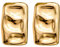 TONAUP Chunky Ohrringe Dupes Damen, Geometrische Quadratische Ohrringe Tropfen Gold Mit 2 Stuck Piercing Pistole, Übertriebene Mode Vergoldete Ohrringe Modeschmuck