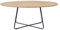 Home Deluxe - Couchtisch Oval NOVARIS 110 x 66 x 47 cm - Fishbone Oak|Sofatisch, Wohnzimmertisch, Wohnzimmer