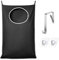 ANSTROUT XL Black Door Hanging Laundry Hamper,XL Hanging Hamper Bag with Large opening and 2 Strong Hooks for Whole Family Dirty clothes Large Size 36.5X22.5 inch Hanging Laundry bag (Black)