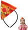 Healvian Halloween Haarreif Pizza KostüM für Karneval Halloween Mottoparty Halloween-Cosplay-Kostüm Stirnband FüR Erwachsene