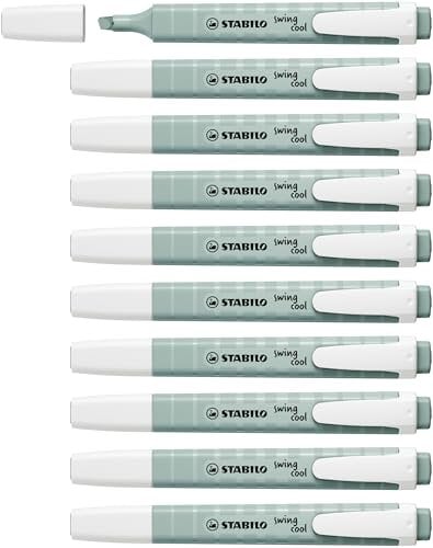 STABILO - Textmarker - swing cool NatureCOLORS - 10er Pack - grünerde