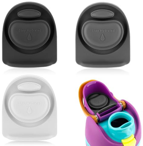 3pcs Replacement Stopper for Owala FreeSip 24/32oz, Water Bottle Top Lid Gasket Parts for Owala 16/19/24/32/40oz Seal Bottle Cap Mouth Silicone Bottle Gasket Plug Accessories, BPA Free(3 Colors)