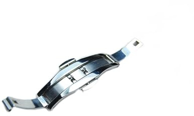 VBPBHFFNMW Stahl-Uhren-Uhren S klicken auf Schnalle-Uhr-Push-Taste Falten-Verschluss-Greifer-Schnalle Uhrenverschluss(6mm25mm)