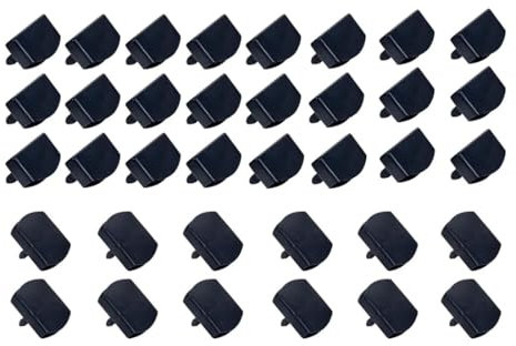 Lattenhalter-Set, robuste HDPE-Kunststoff-Ersatzkappen für Einzel-/Doppel-/Kingsize-Betten, 24 Seiten + 12 Mittelhalterungen (55 x 9 mm), 36 Stück