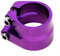 Collier de serrage haute résistance en alliage d'aluminium pour une utilisation fiable sur différents modèles de vélo (violet)
