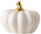 Zerodeko Nordischer Keramikkürbis Halloween Ornamente Figur Kürbis- Kürbisskulptur tischdeko Haloween Pumpkin Herbst Dekoration kürbiskerne Keramikhandwerk Party Gefälligkeiten Weiß