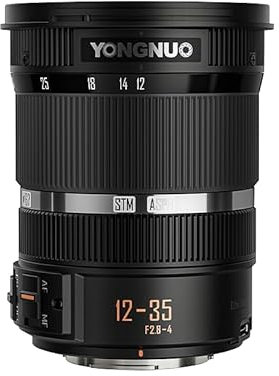 YONGNUO 12-35mm F2.8-4 Standard Zoom Lens, Internal Zoom Design, 24-70mm Equivalent Focal Length, Large F2.8 Aperture