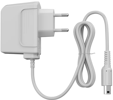 Oumida Ladegerät für Nintendo 3DS XL/2DS/DSi Ladekabel kompatibel mit New 3DS XL/3DS, New 2DS XL/2DS, 2DS/DSi XL, Reise Charger Kabel Ladegerät Power Adapter (Weiß)