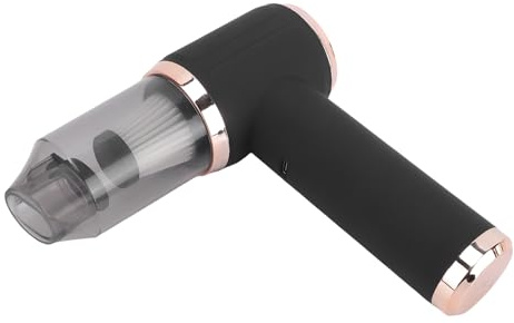 TIKATARER Aspirador de Mano 5 en 1 para Coche, Aspirador de Alta Potencia 45000PA, Plumero de Aire Tipo C Recargable, Mini con Cubo de Basura de 0,4 L, Boquillas Múltiples para Coche, Hogar