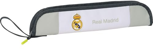 Trousse de Toilette Real Madrid Saison 25/26 pour Voyage, Salle de Sport et Salle de Bain – Trousse de Toilette Real Madrid avec Compartiments, poignée à Suspendre et Fermeture zippée