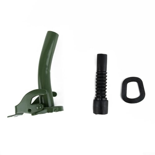 Caswynlife Beccuccio in metallo da 38 cm con ugello in gomma flessibile, adatto per taniche di carburante standard da 5 a 20 l per versare accuratamente e prevenire le perdite