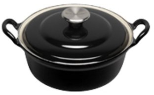 Le Creuset Faitout 28 cm Noir Ebène 3,9 L 6/8 Personnes