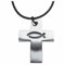 Baumwollband Kreuz mit Ichthys-Fisch