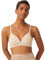 Naturana® Soft Wireless Bra with Cup [Cup A-D] Optimal fit & Maximum Support Thanks to Cut Design & Wide Straps | T-Shirt Bra | Women's Bra Without Underwire 36 Light Beige D