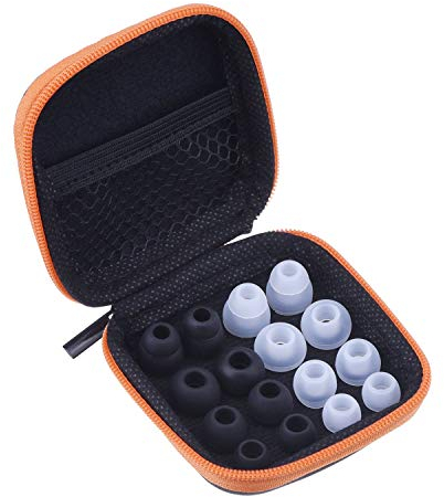 Ersatz Ohrringe Ohrhörer Silikon Ohrpolster Ohrhörer Set für Powerbeats 2 Kabellos mit Kopfhörer Tragetasche