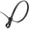 UKCable-Ties Screw Mount Cable Ties 4.8mm x 200mm Black - Pack of 100