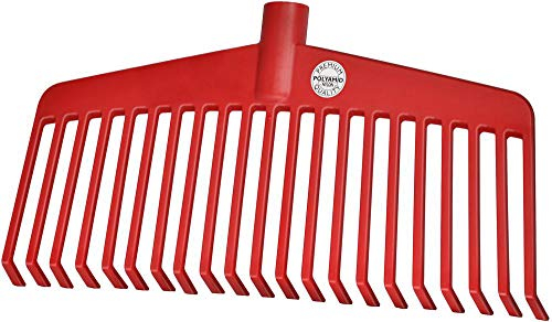 Idealspaten 66520540 Nylon-Laubbesen Profi aus Kunststoff 38 cm, rot, 40 x 25 x 15 cm