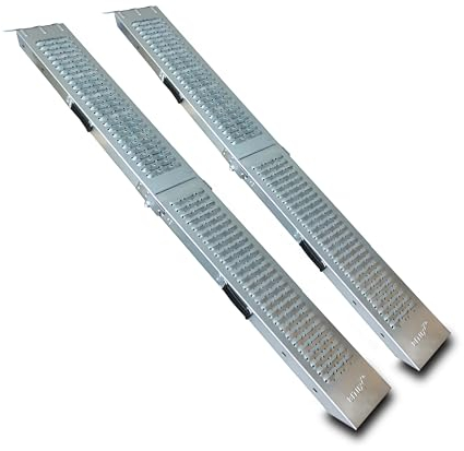 BITUXX® 2X Klappbare Auffahrrampe Auffahrschiene Rampe Motorradrampe Verladeschiene Verladerampe bis 200Kg Stahl 180cm …