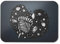 BLAK TEE Space Girl Mouse Pad 18 x 22 cm in 3 Colours Black