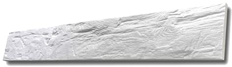 Decosa Dekorbrett WA15 (Holz-Optik), weiß - 25 Stück à 98 x 13,5 cm (= 3,3 qm) - 3D Wandverkleidung - Wandpaneele aus Styropor